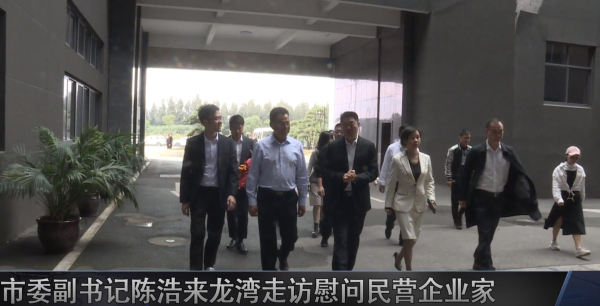 市委副书记陈浩来龙湾走访慰问民营企业家