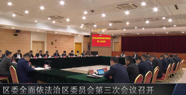 区委全面依法治区委员会第三次会议召开
