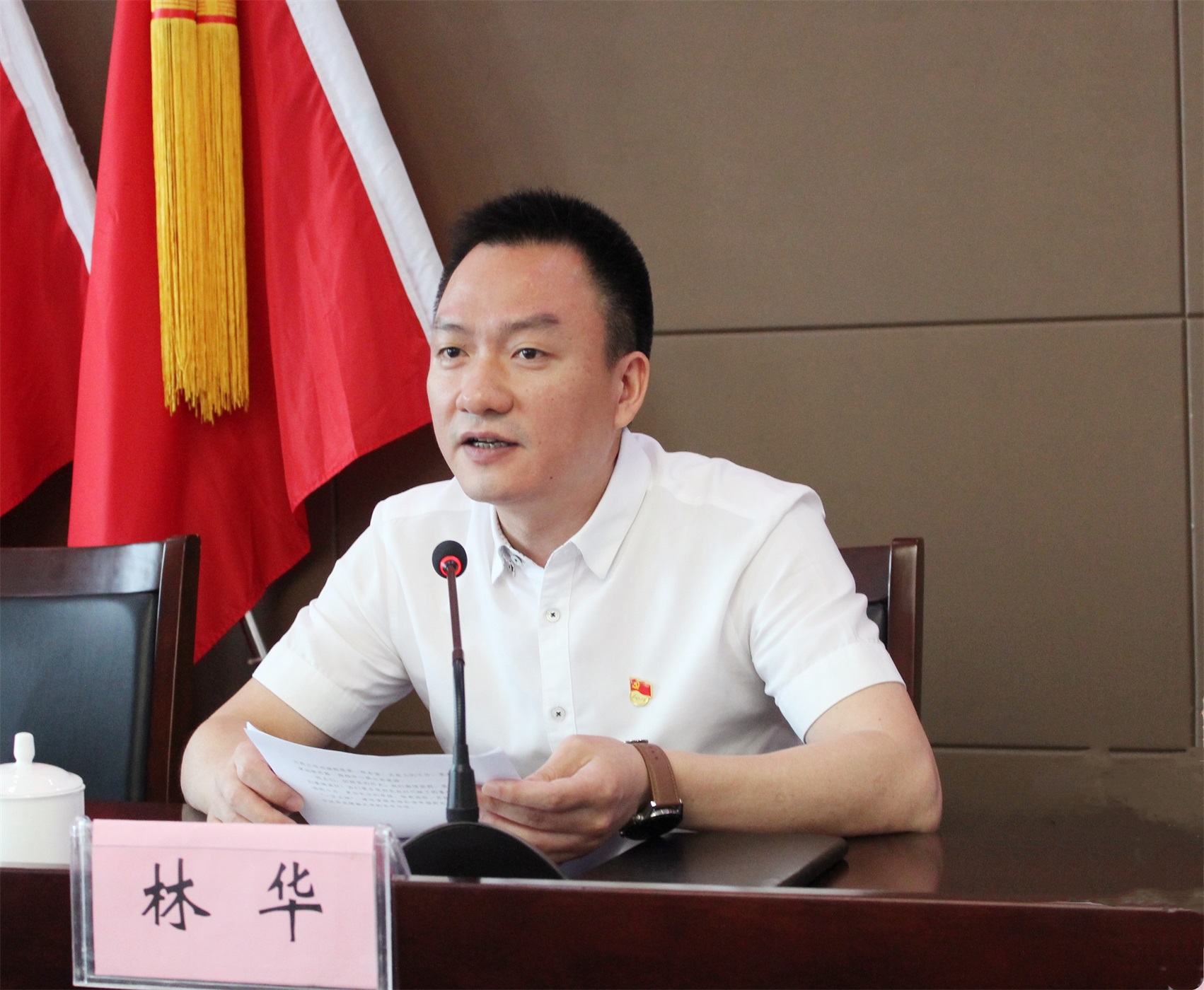 局党委书记,局长林华同志讲话