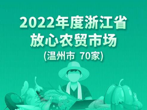 买菜更安心！温州70家农贸市场获得省级认定