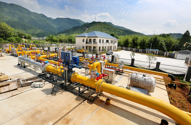 温州市区天然气输配工程西向门站实景图