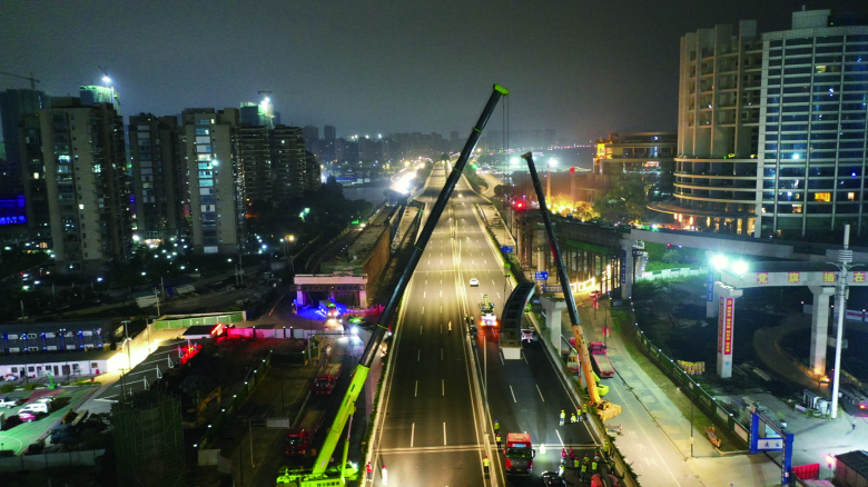 温州都市报温瑞大道南段快速路一期工程昨晚有大动作首联跨瓯海大道